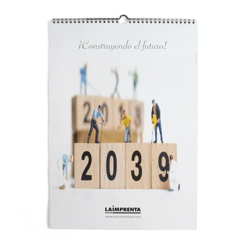 calcular precio de impresión de un calendario de pared con wire-o superior